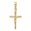 14k INRI Hollow Crucifix Pendant