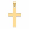 14k Polished Cross Charm