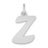 14kw Polished Script Letter Z Initial Pendant