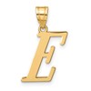 14k Polished Letter E Initial Pendant