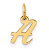 14K Small Script Letter A Initial Charm
