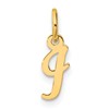 14K Small Script Letter I Initial Charm
