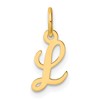 14K Small Script Letter L Initial Charm