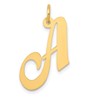 14K Medium Fancy Script Letter A Initial Charm