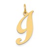 14K Medium Fancy Script Letter I Initial Charm