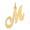 14K Medium Fancy Script Letter M Initial Charm
