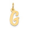 14k Small Script Letter G Initial Charm