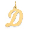 14k Large Script Letter D Initial Charm