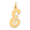 14k Large Script Letter E Initial Charm