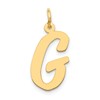 14k Large Script Letter G Initial Charm