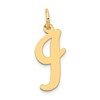 14k Large Script Letter I Initial Charm