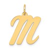 14k Large Script Letter M Initial Charm