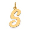 14k Large Script Letter S Initial Charm