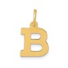 14k Small Block Letter B Initial Charm