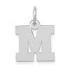 14KW Small Block Letter M Initial Charm