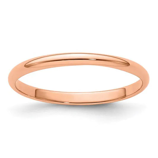 10K Solid Rose Gold Wedding Band Ring Wide Men's Women's