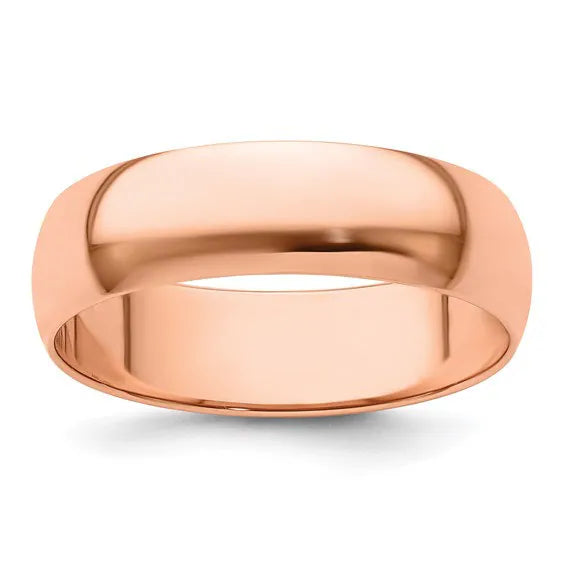 10K Solid Rose Gold Wedding Band Ring Wide Men's Women's