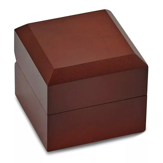 Deluxe Earring Box Display Walnut Wood Wooden Jewelry Gift Box