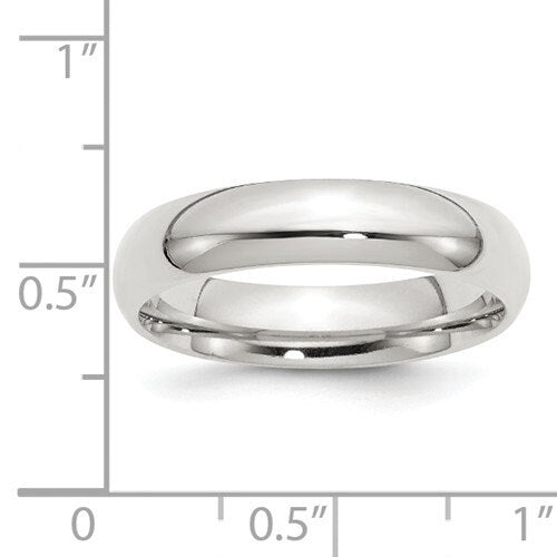 5mm Sterling Silver Comfort Fit Wedding Band Promise Engagement Thumb Toe Midi Simple Minimalist Ring Sizes 4-13.5, U.S. Made Free Shipping - Lazuli