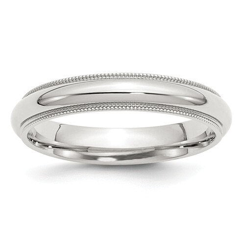 Free Shipping 4mm Sterling Silver Milgrain Wedding Band Promise Engagement Thumb Toe Midi Minimalist Ring Sizes 4-13.5 Made in the U.S.A. - Lazuli