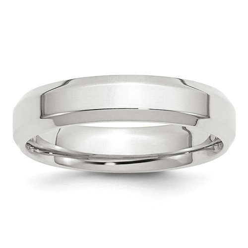 5mm 925 Sterling Silver Bevel Edge Wedding Band Promise Engagement Ring Thumb Toe Midi Simple Minimalist Ring Sizes 4-13.5. Free Shipping - Lazuli