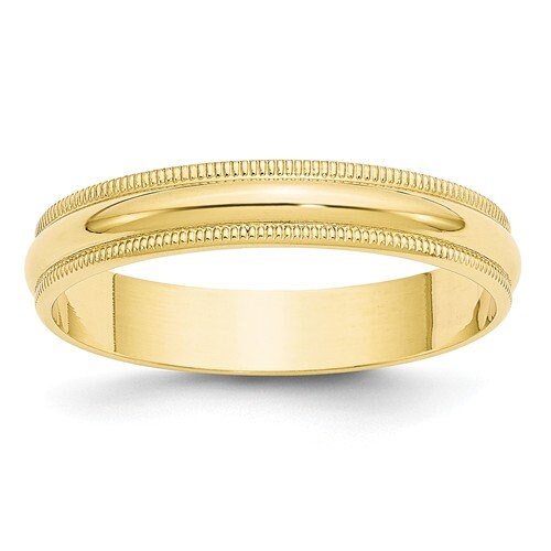 14K Solid Yellow Gold 3mm 4mm 5mm 6mm Milgrain Men's and Women's Wedding Band Ring Sizes 4-14. Engagement Anniversary Midi Ring - Lazuli