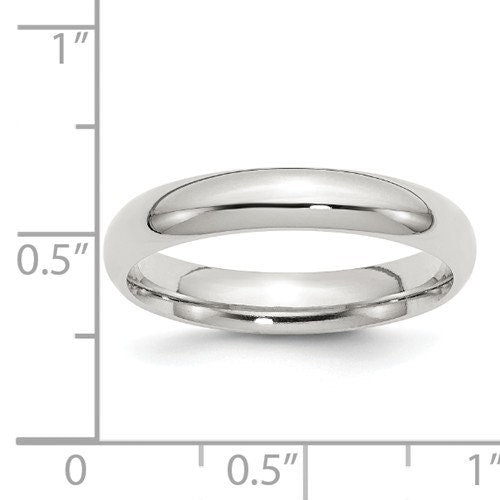 4mm Sterling Silver Comfort Fit Wedding Band Promise Engagement Thumb Toe Midi Simple Minimalist Ring Sizes 4-13.5, U.S. Made Free Shipping - Lazuli