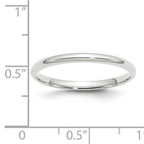 REAL Comfort Fit 10K Solid White Gold 2mm Men's and Women's Wedding Band Midi Thumb Toe Ring Sizes 4-14. Solid 10k White Gold. U.S  Made