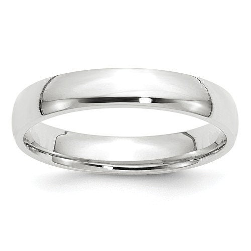 REAL Comfort Fit 10K Solid White Gold 4mm Men's and Women's Wedding Band Midi Thumb Toe Ring Sizes 4-14. Solid 10k White Gold. U.S  Made