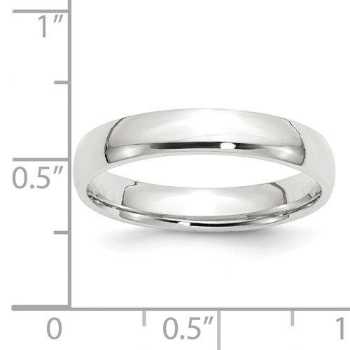 REAL Comfort Fit 10K Solid White Gold 4mm Men's and Women's Wedding Band Midi Thumb Toe Ring Sizes 4-14. Solid 10k White Gold. U.S  Made