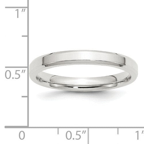 3mm 925 Sterling Silver Bevel Edge Wedding Band Promise Engagement Ring Thumb Toe Midi Simple Minimalist Ring Sizes 4-13.5. Free Shipping - Lazuli