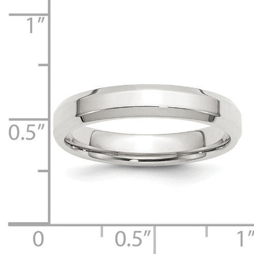 4mm 925 Sterling Silver Bevel Edge Wedding Band Promise Engagement Ring Thumb Toe Midi Simple Minimalist Ring Sizes 4-13.5. Free Shipping - Lazuli