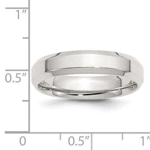5mm 925 Sterling Silver Bevel Edge Wedding Band Promise Engagement Ring Thumb Toe Midi Simple Minimalist Ring Sizes 4-13.5. Free Shipping - Lazuli