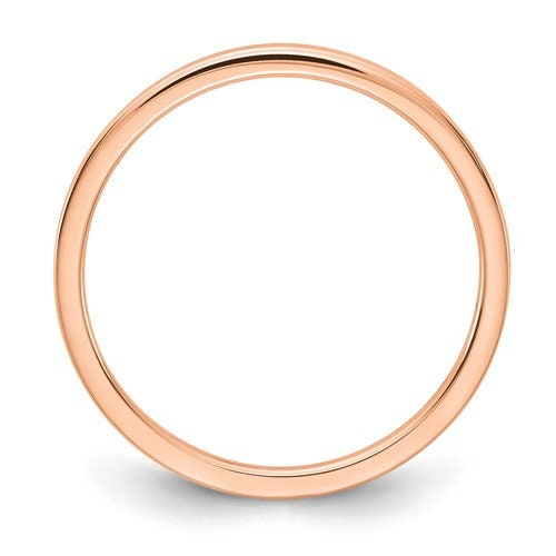 10K Solid Rose Gold 1.2mm Thin Flat Men's and Women's Wedding Band Ring Sizes 4-10. Solid 10k Rose Gold, Made in the U.S.A. Stackable - Lazuli