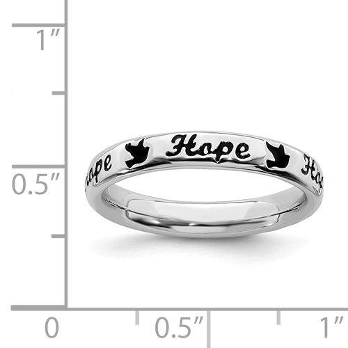 Hope 3.50 mm Sterling Silver Comfort Fit Wedding Band Promise Engagement Thumb Toe Midi Simple Minimalist Ring Gift for Her Expression - Lazuli