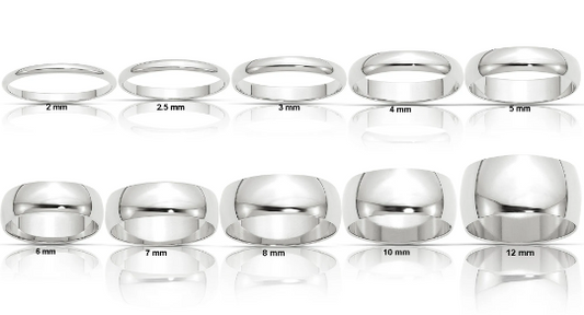 Sterling Silver 2mm 3mm 4mm 5mm 6mm 8mm 10mm Wedding Band Promise Engagement Ring Thumb Toe Midi Simple Minimalist Ring Sizes 4-13